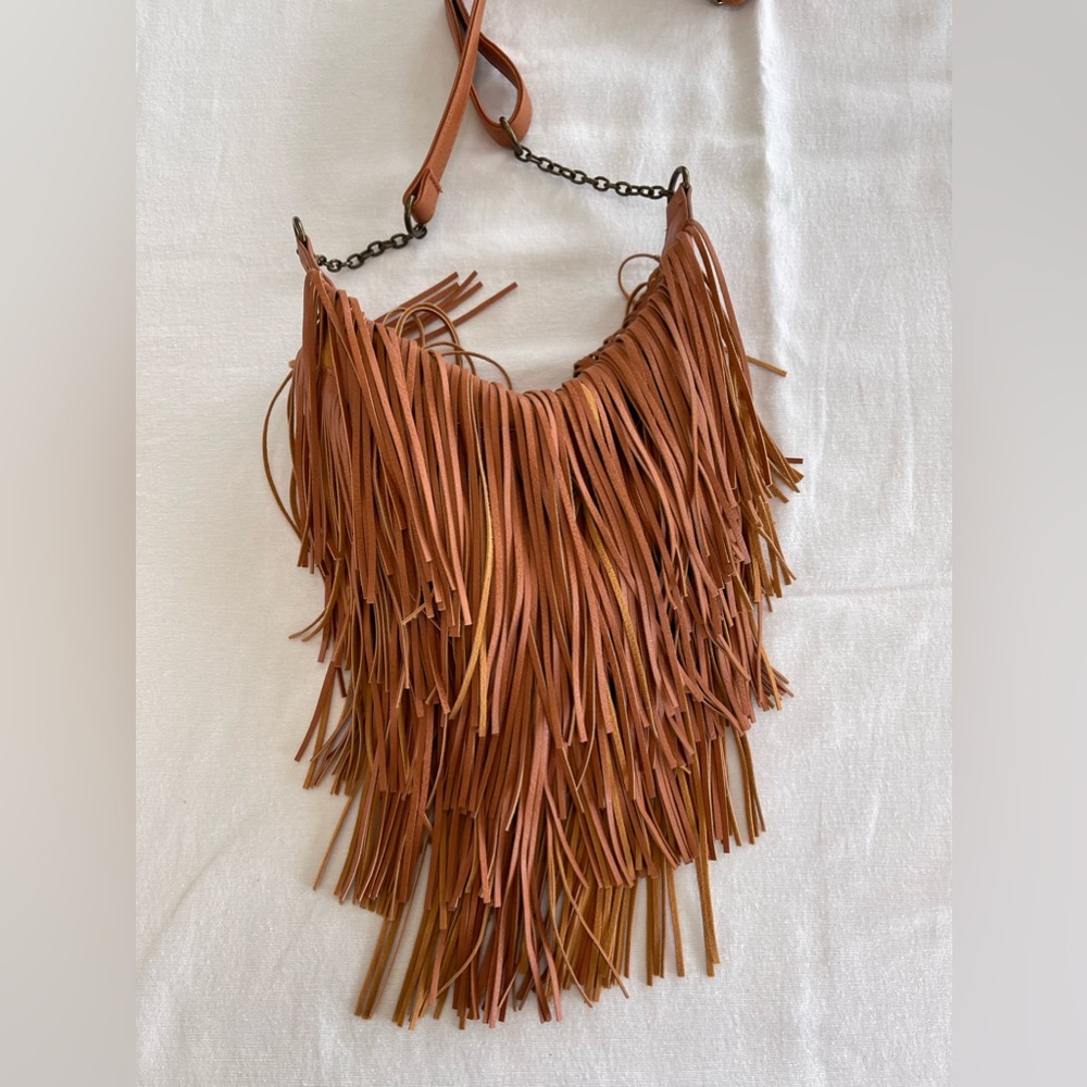 Boho fringe crossbody purse
